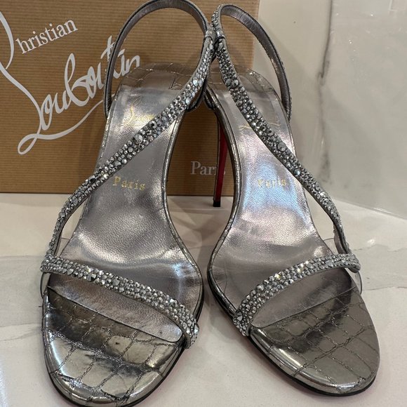 Rosalie 100 mm Crystal Embellished Slingback Sandal - Picture 5 of 7